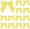 Yellow Velvet Bows 4.5" Yellow Velvet Easter Bows Premade Bows Yellow Twist Tie Bows for Wreaths, Gift Basket, Spring Holiday Decor, Gift Wrapping, Swag, Baby Shower Decoration - 12 PCs